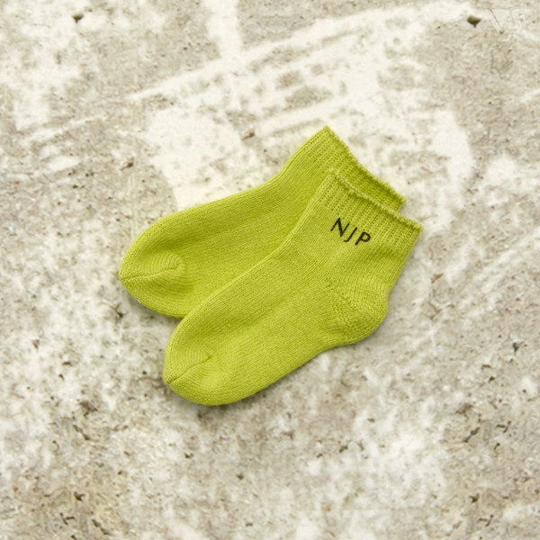 NJP Logo Short Socks (Lime), Volks, Accessories, 4518992433851
